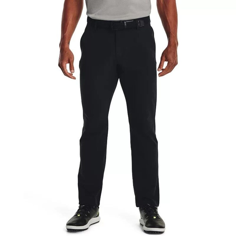 Under Armour UA Tech Golf Pants Mens 34(32)x32 Black Performance Straight NEW